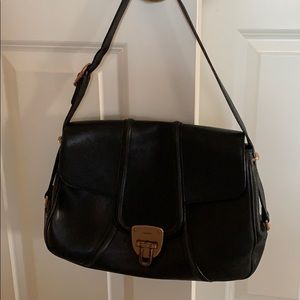 Gucci black leather handbag